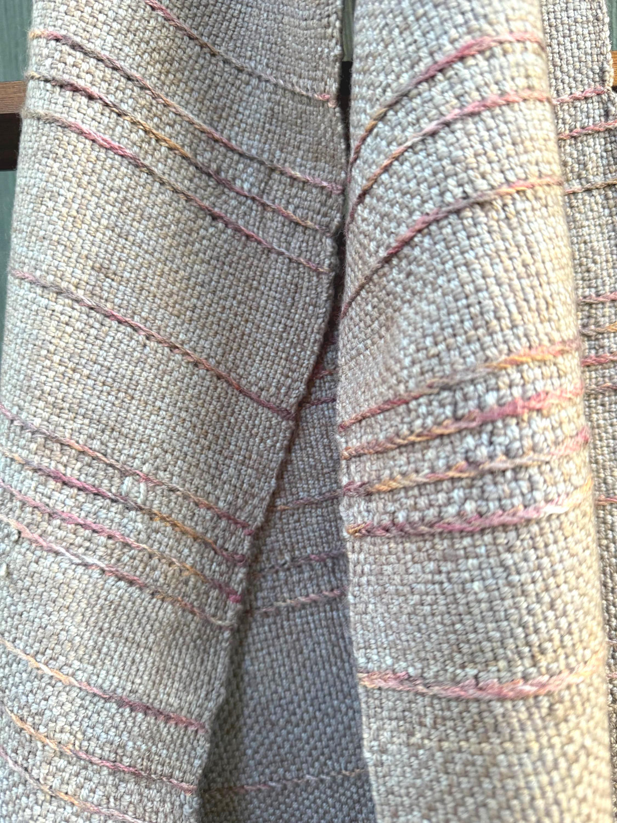 Rose Gold and Soft Grey Merino Scarf