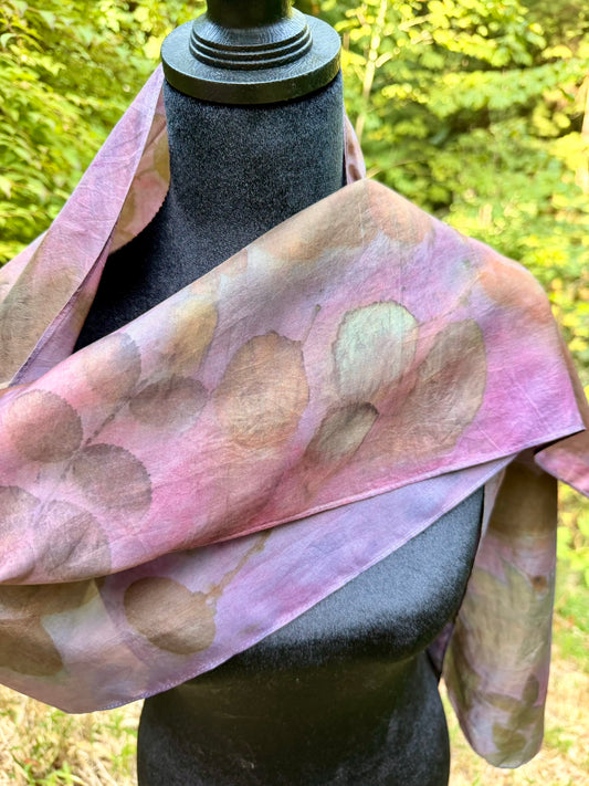 Eco-printed scarf