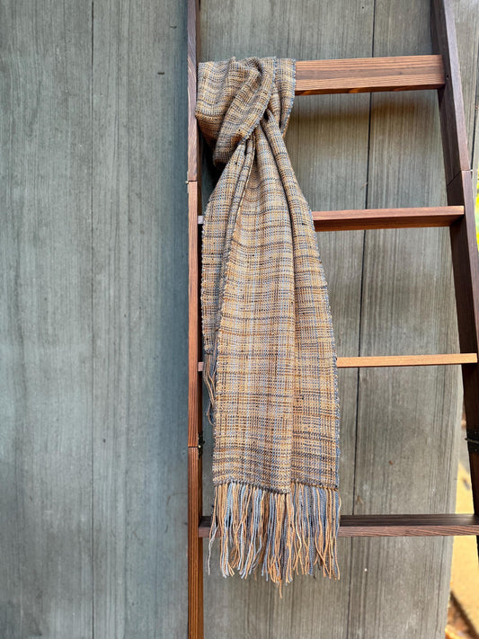 Handwoven Merino-Silk-Bamboo Scarf