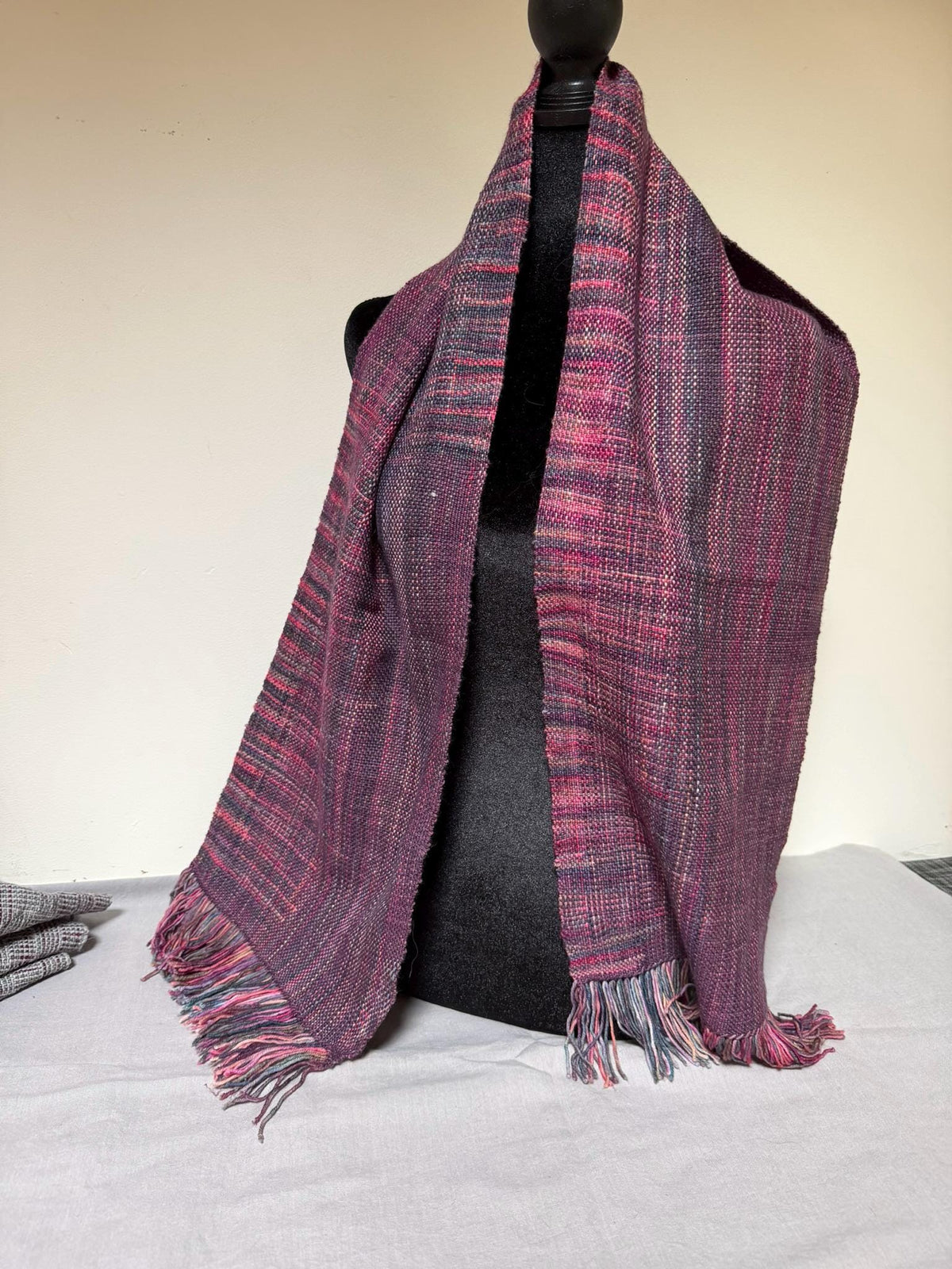 Merino-Cashmere Scarf - Plum