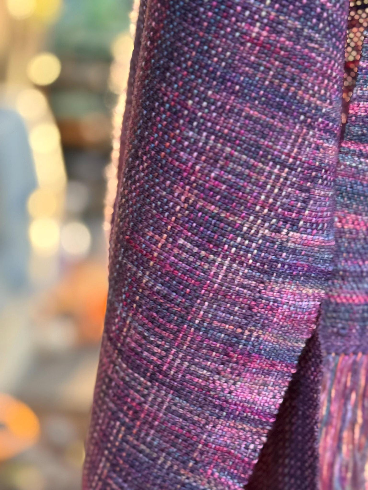 Merino-Cashmere Scarf - Plum