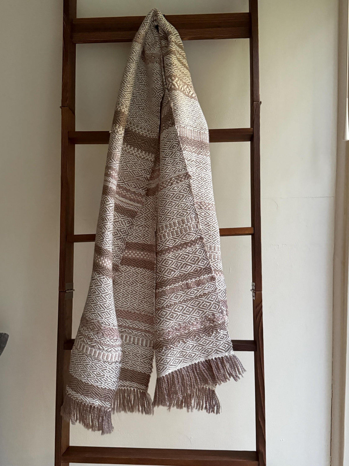 Wooly Striped Shetland Scarf
