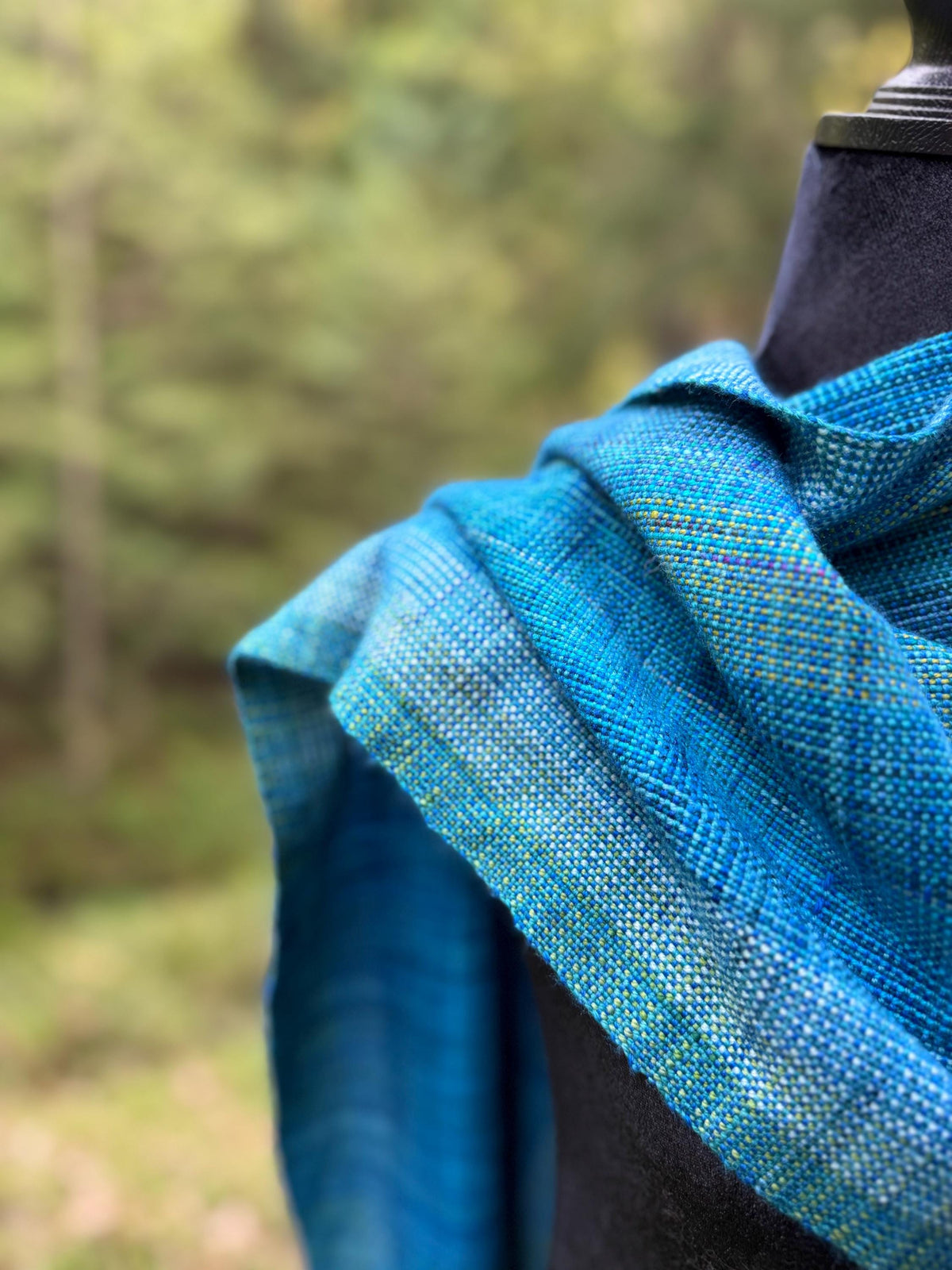 Merino Wrap - Bluebird and Aqua