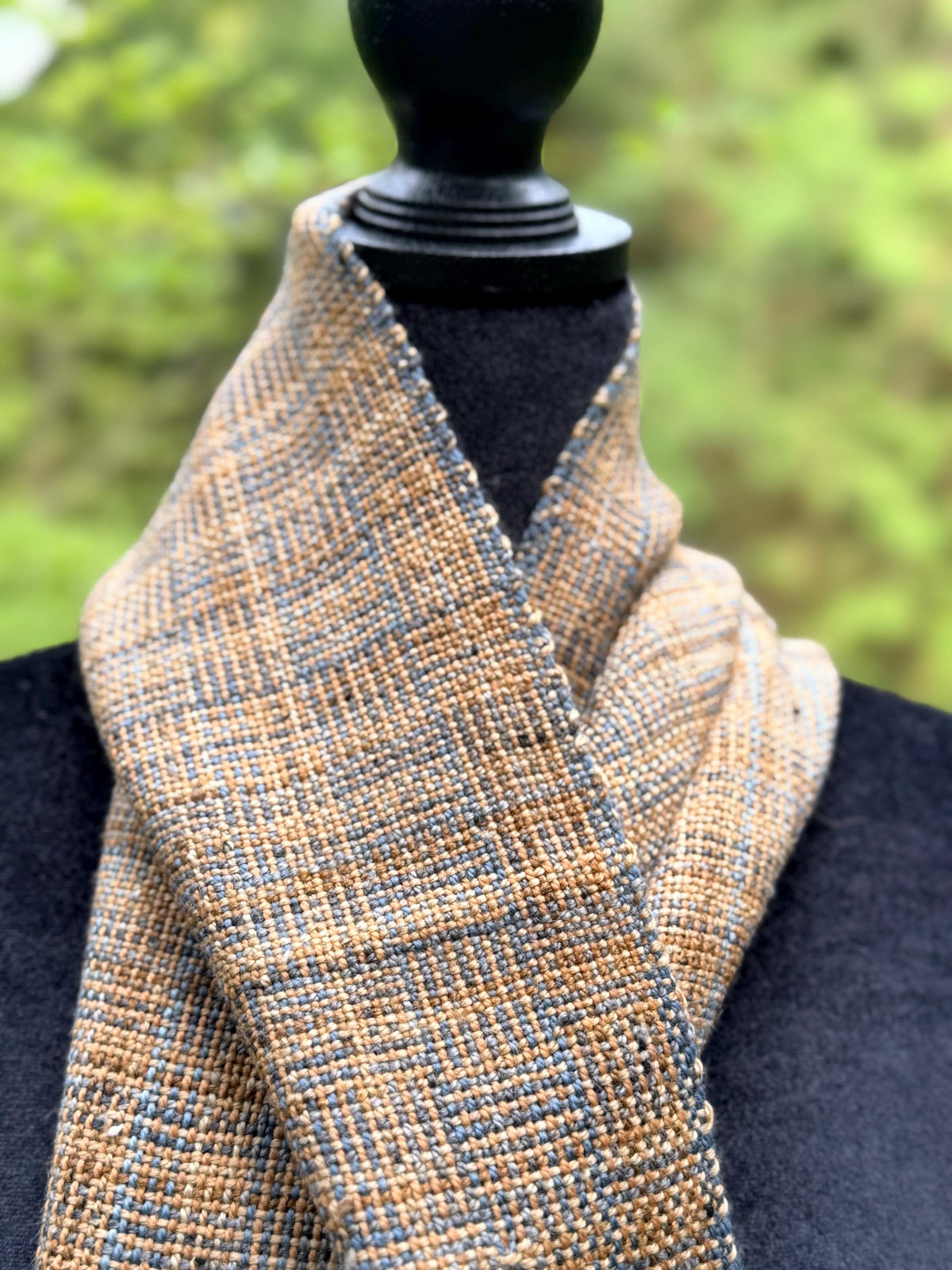 Handwoven Merino-Silk-Bamboo Scarf