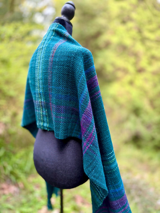 Jewel Colors Merino Cashmere Shawl