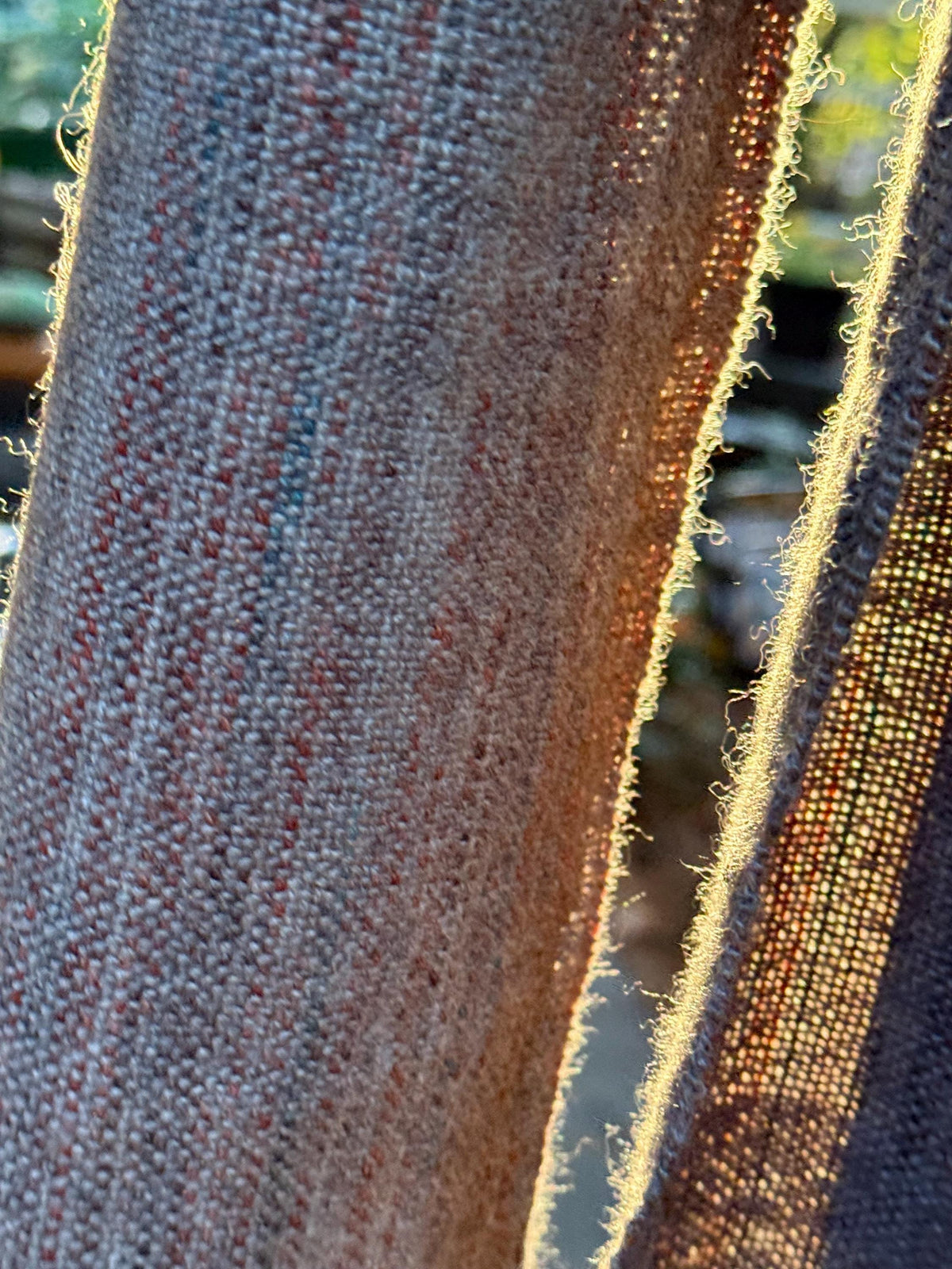 Merino Scarf: Taupe, Rust, Teal