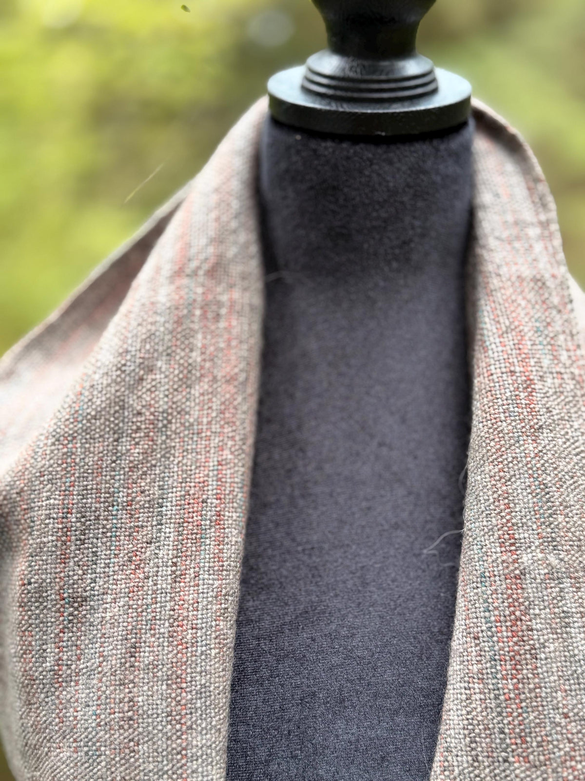 Merino Scarf: Taupe, Rust, Teal