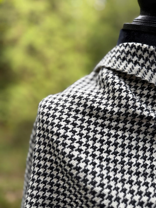 Houndstooth Wrap - Alpaca, Silk, Merino