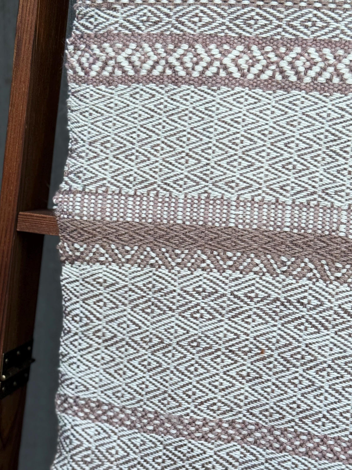 Wooly Striped Shetland Scarf