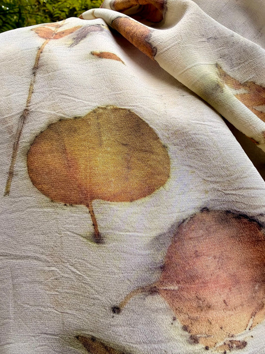 Eco-printed scarf