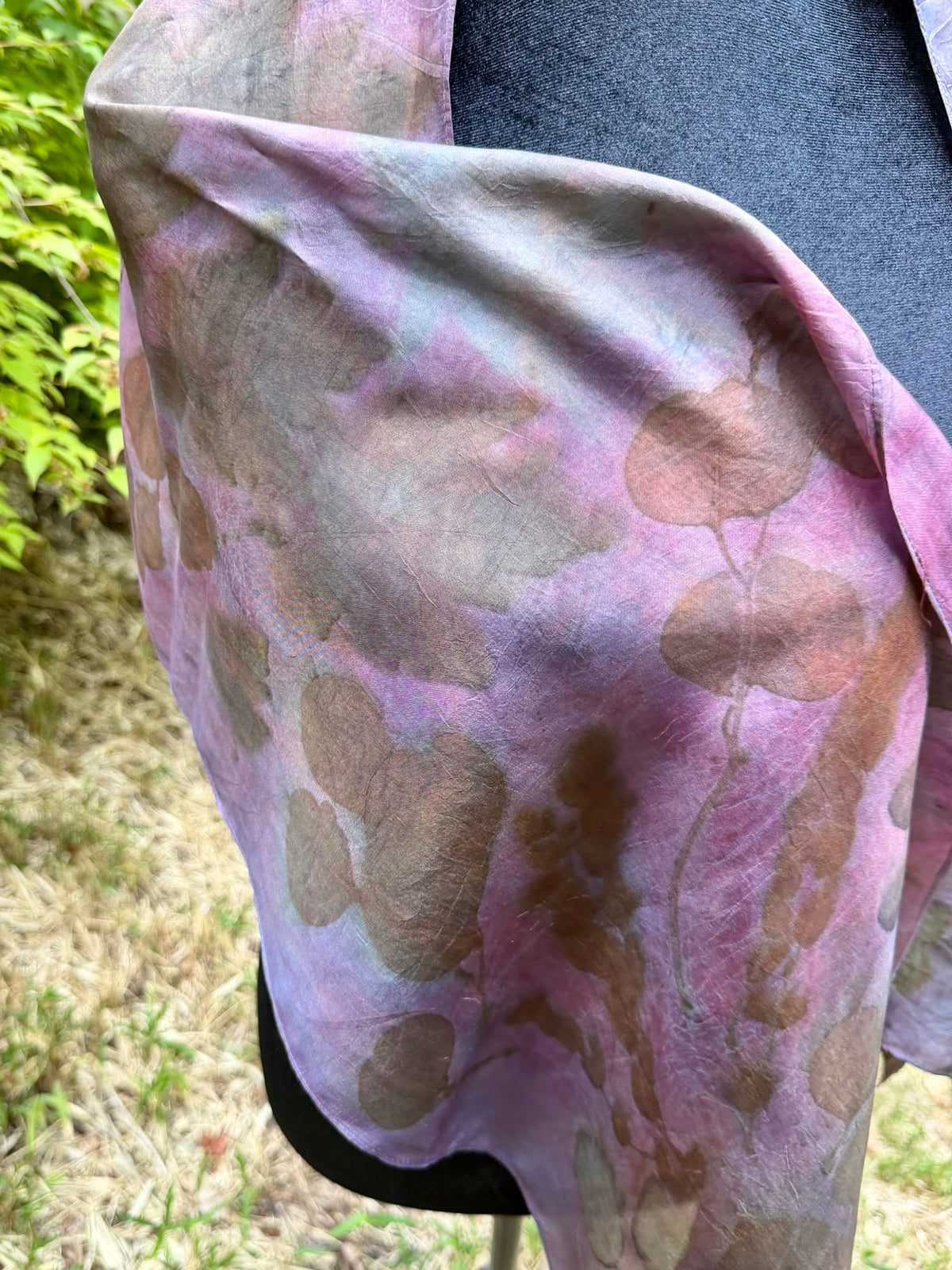 Eco-printed scarf