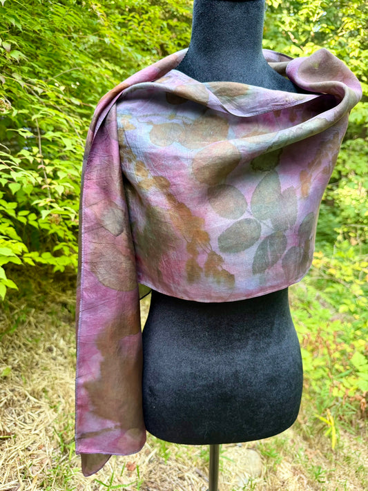 Eco-printed scarf