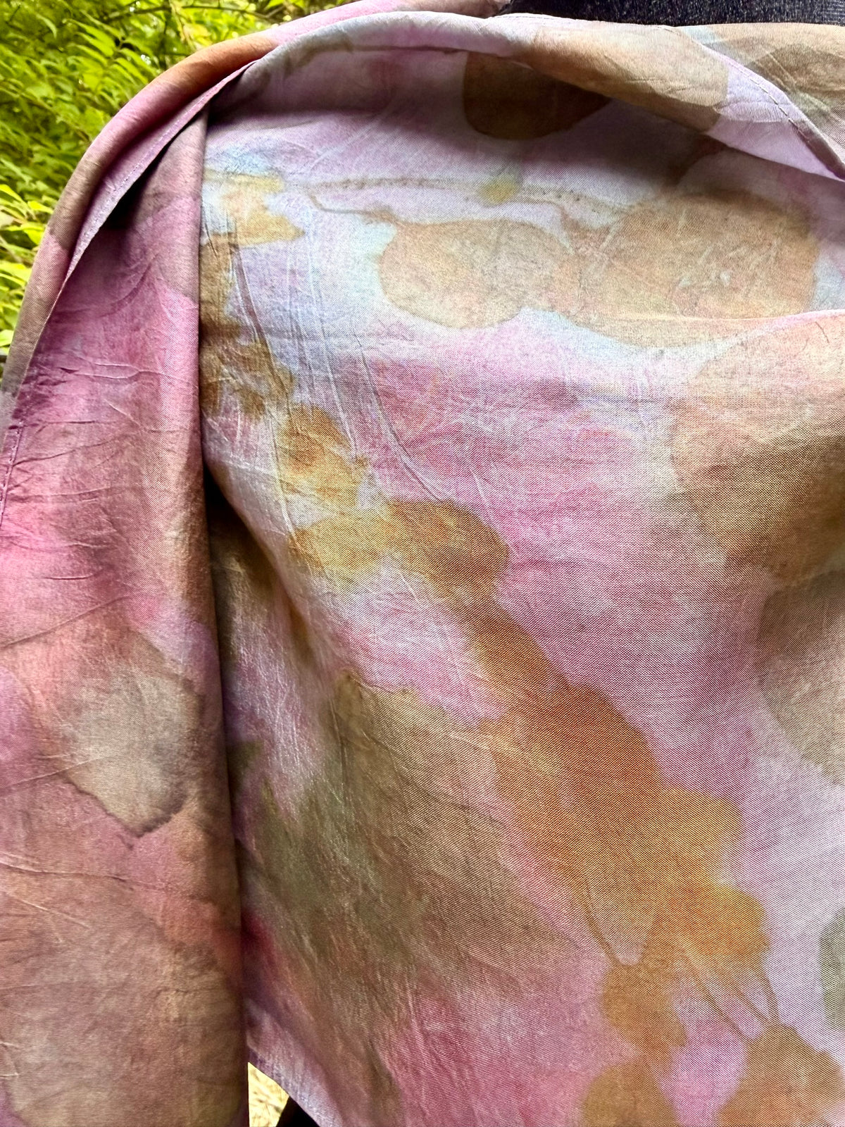 Eco-printed scarf