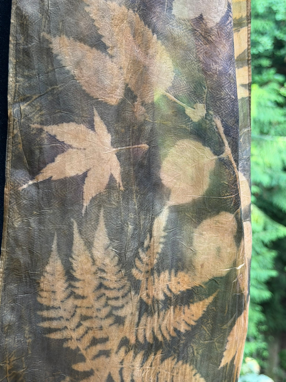 Eco-printed scarf