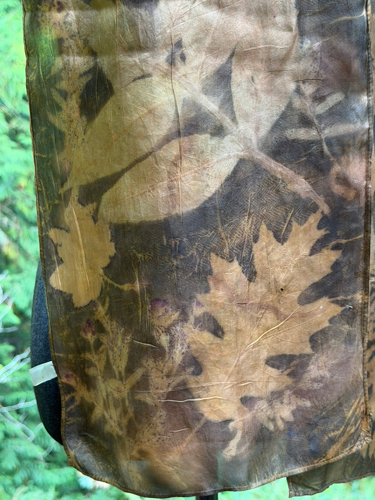 Eco-printed scarf