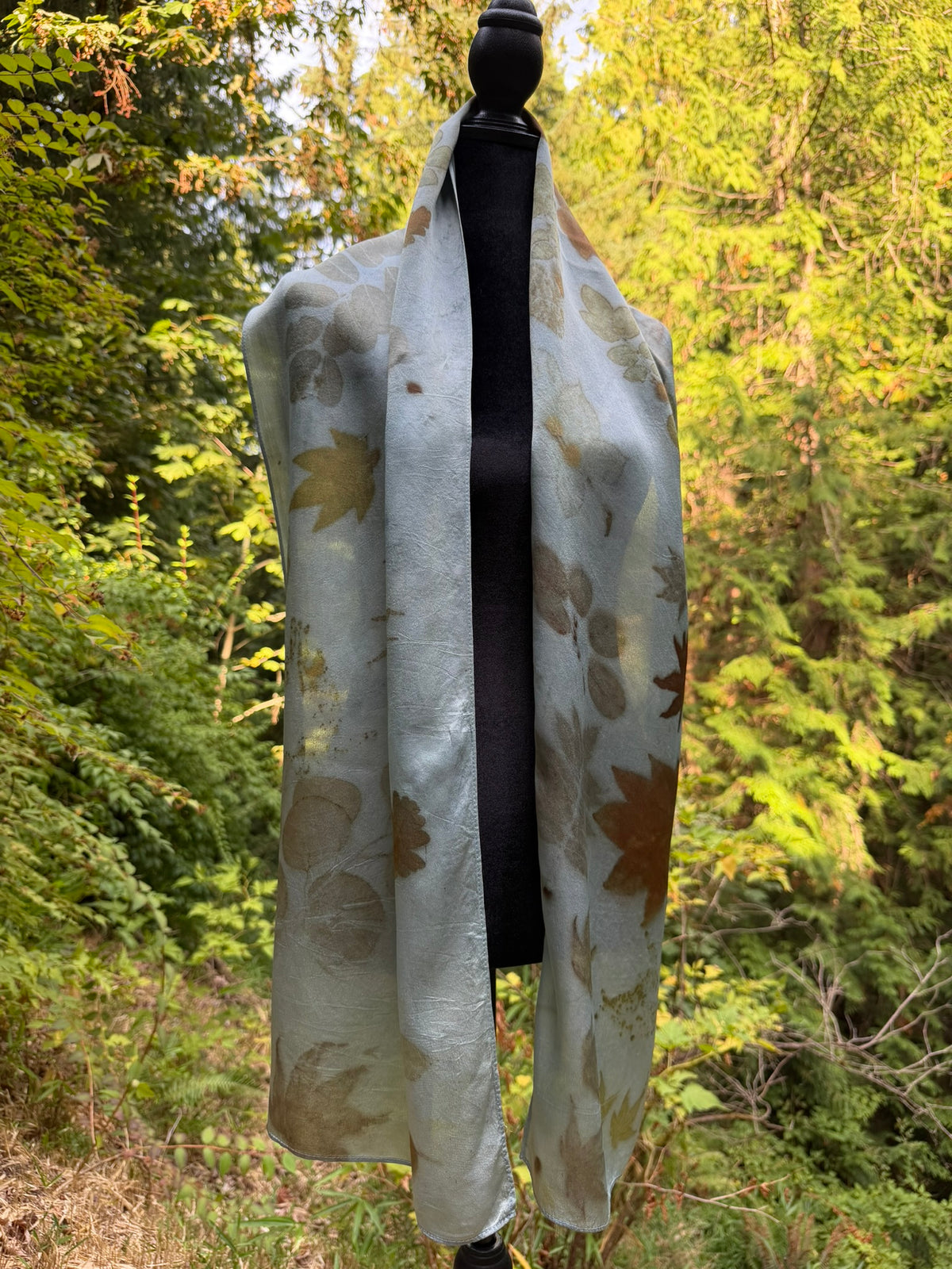 Eco-printed scarf