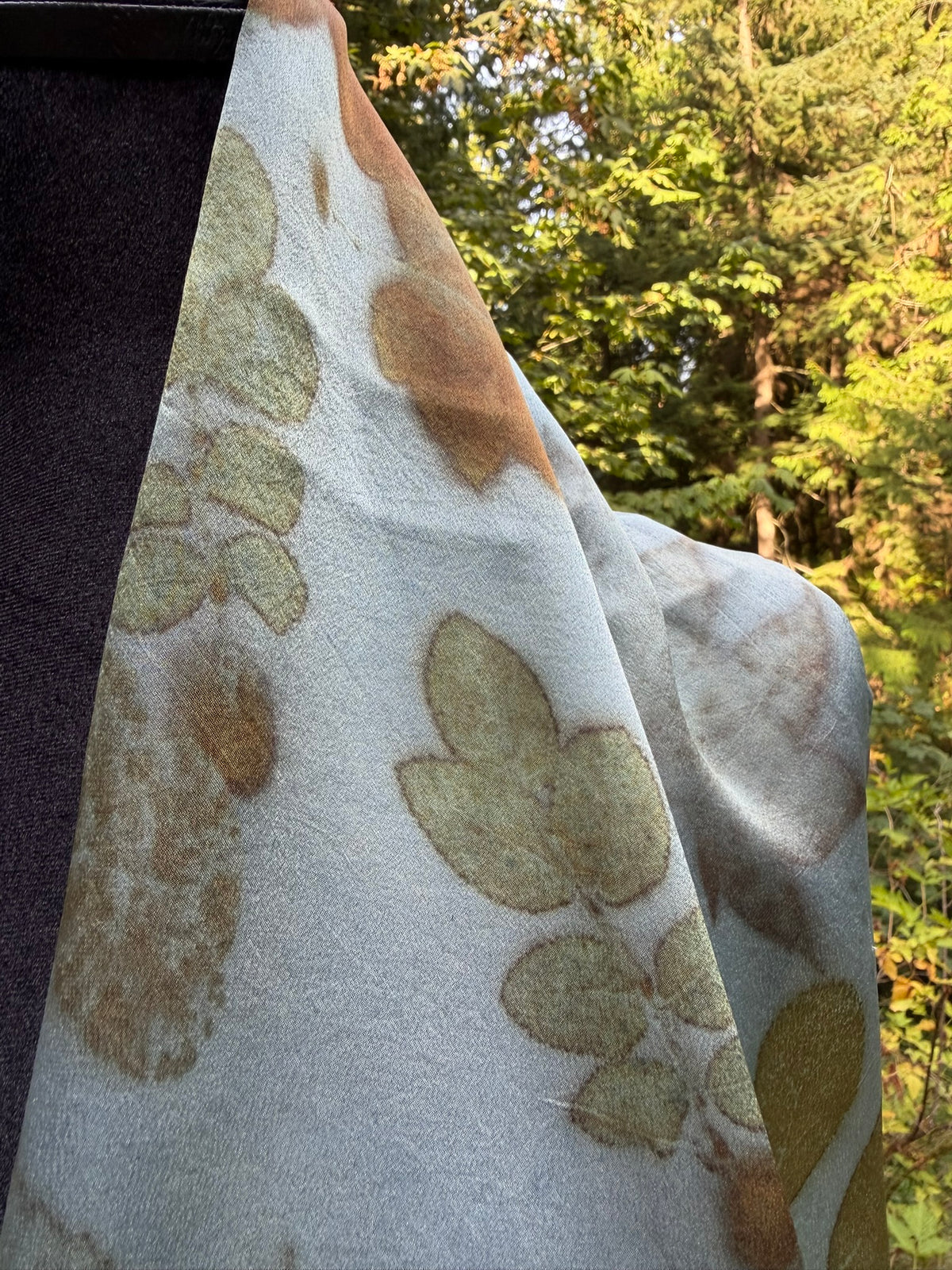 Eco-printed scarf