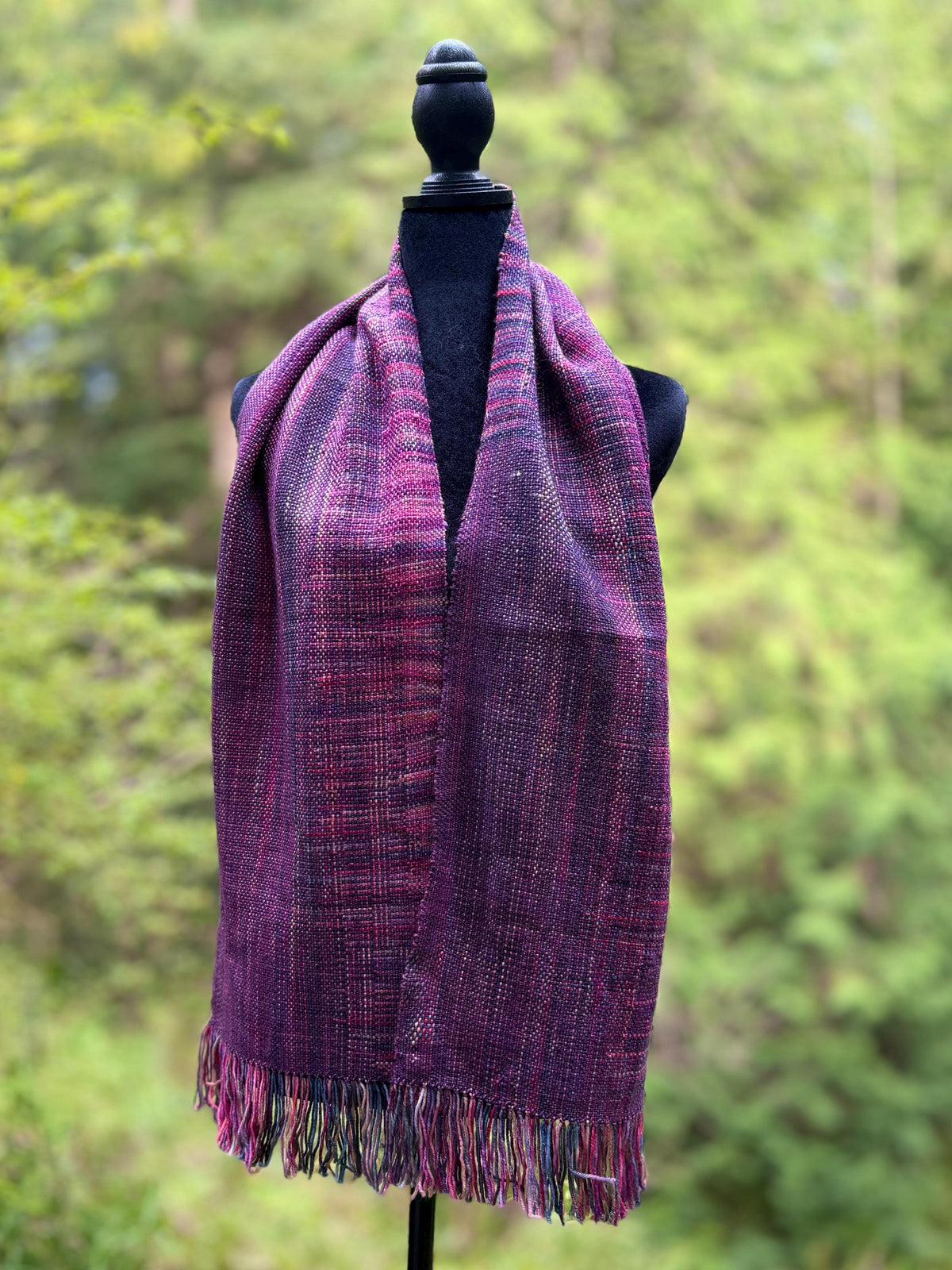 Merino-Cashmere Scarf - Plum
