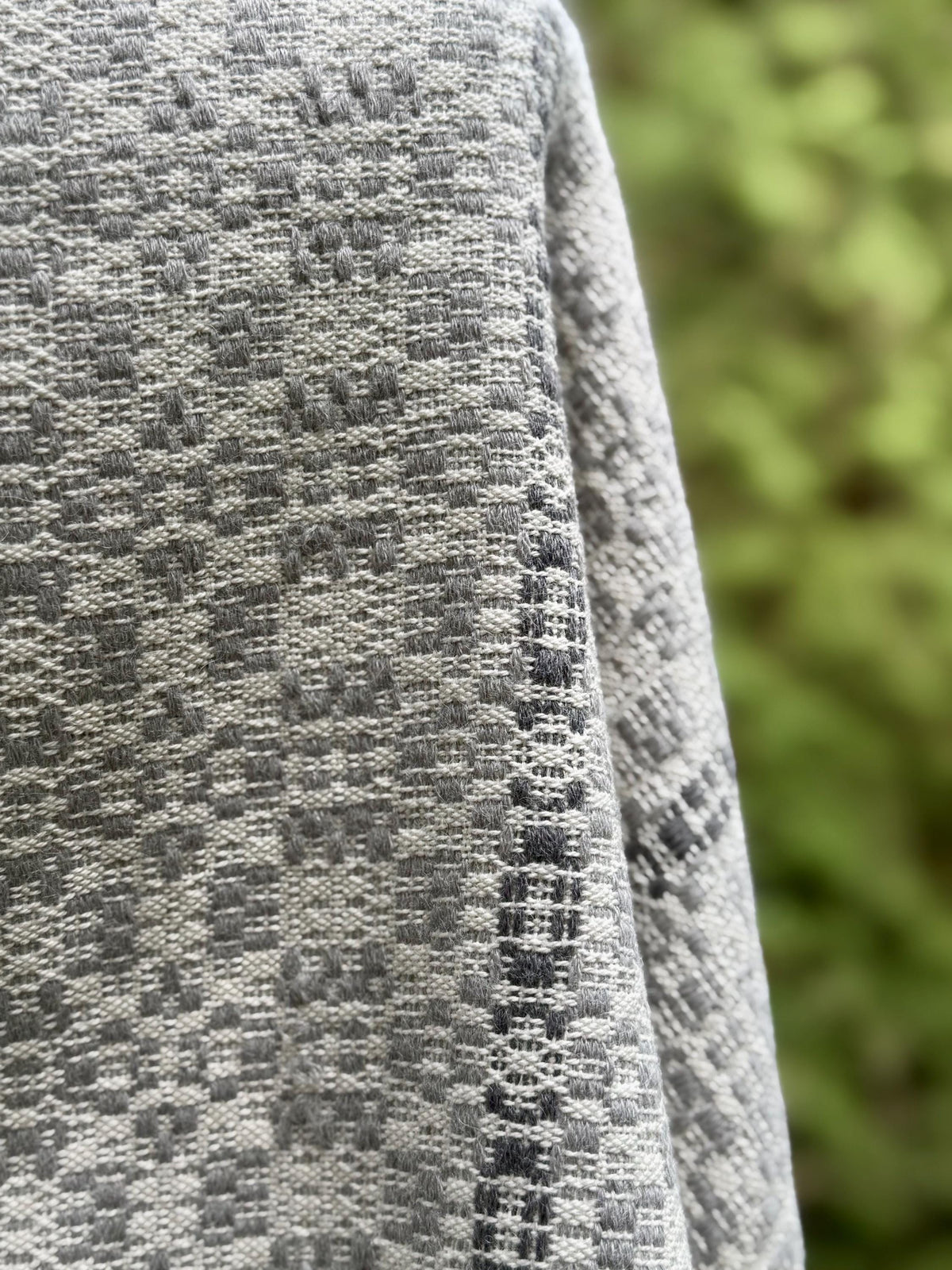 Overshot Shawl in Alpaca Silk
