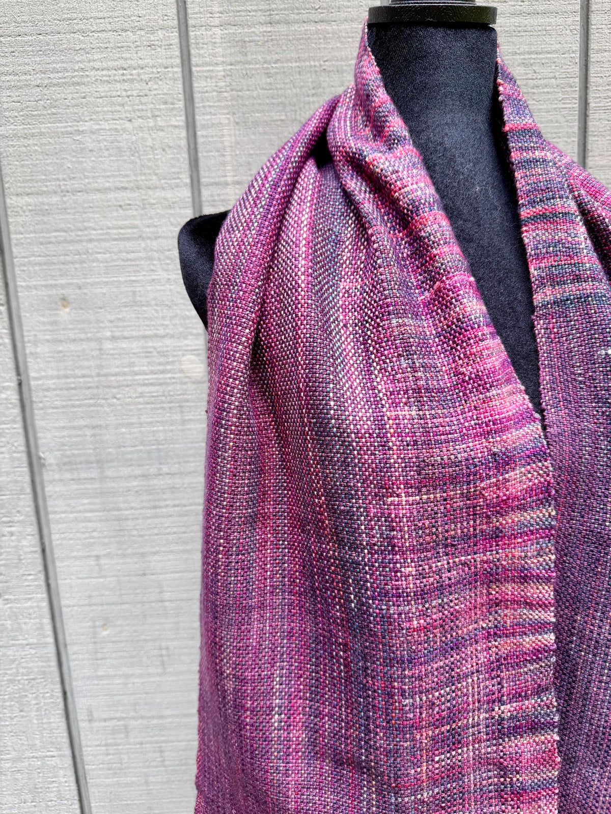 Merino-Cashmere Scarf - Plum