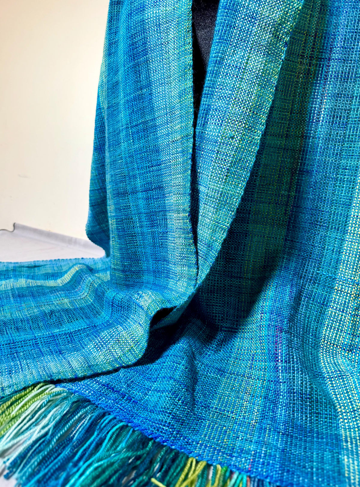 Merino Wrap - Bluebird and Aqua