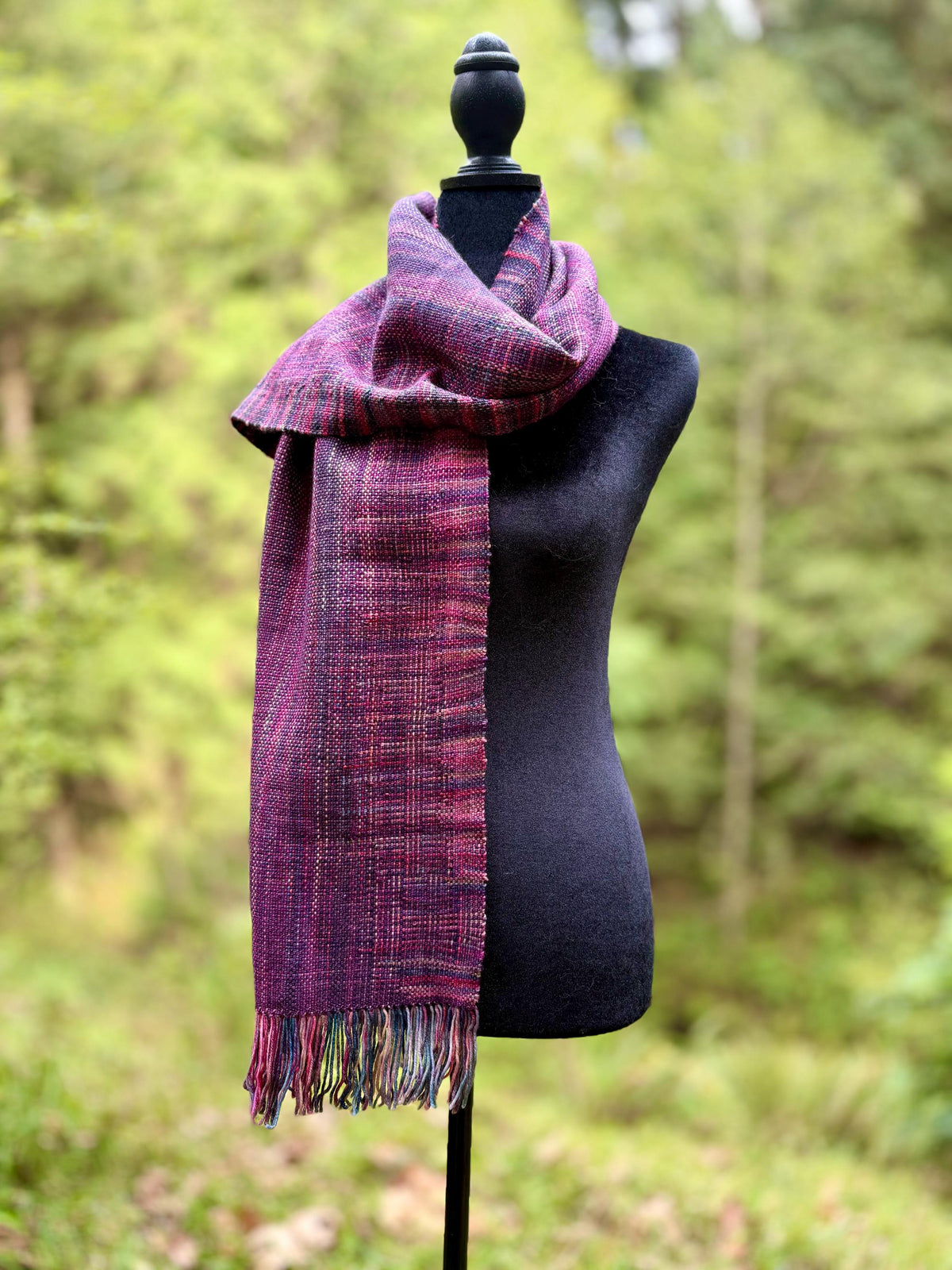 Merino-Cashmere Scarf - Plum