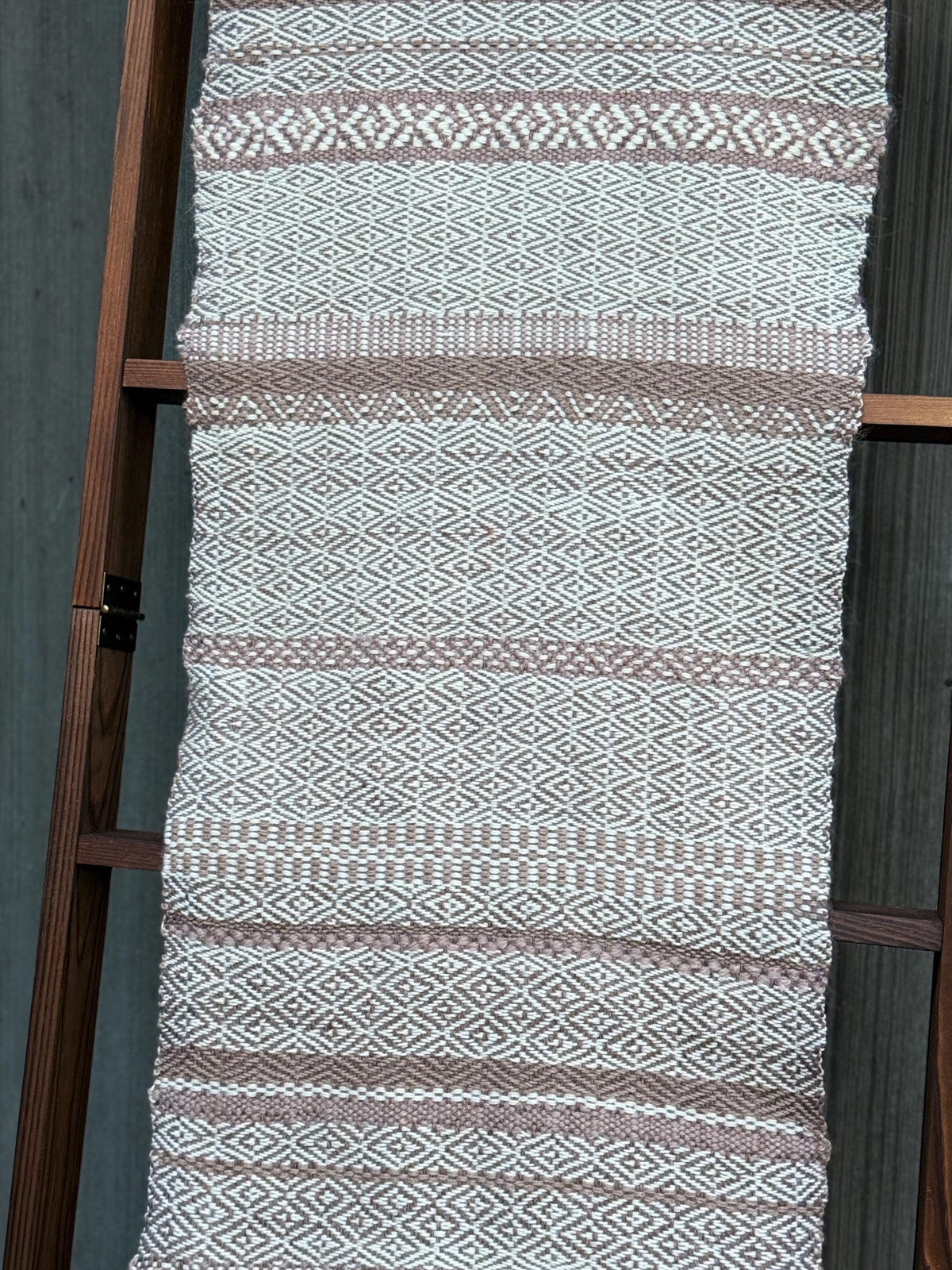 Wooly Striped Shetland Scarf