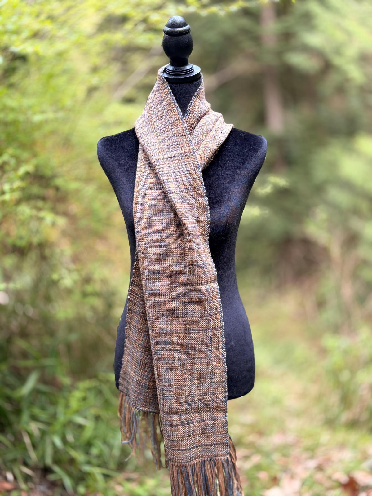 Handwoven Merino-Silk-Bamboo Scarf